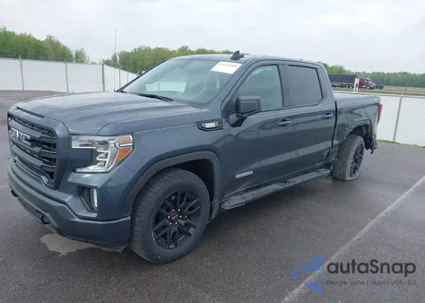 2021 GMC Sierra 1500 4Wd Short Box Elevation from USA, damaged, VIN 1GTU9CET3MZ334150